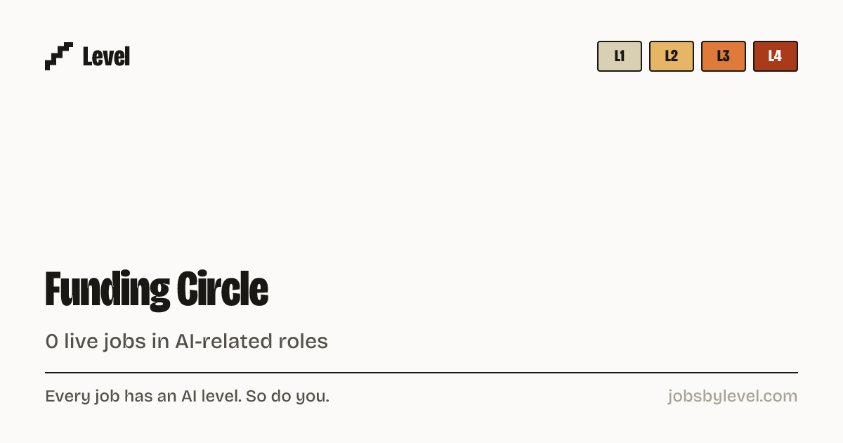 Funding Circle careers: 22 open jobs, rated by AI level