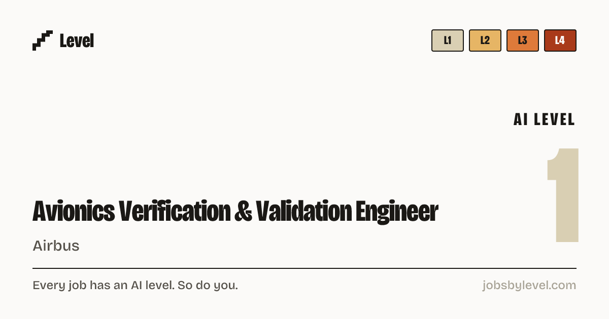 Avionics Verification & Validation Engineer at Airbus